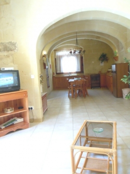 GUMMAR holiday house living area with multilingual channels on television