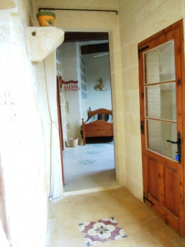Razzett BALLUTA glass & wooden door leading to spiral stairs